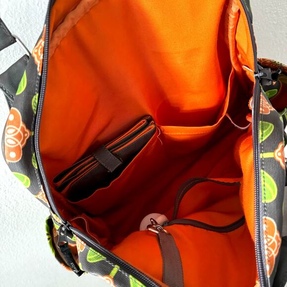 Petunia Pickle Bottom Santiago Sunset Sashay Satchel Floral Backpack Diaper Bag - Picture 9 of 10